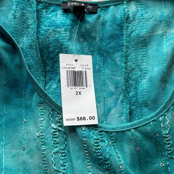 Sami & Jo Aqua Embellished Dress - Picture 2 of 2